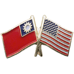 Pinscentral.com In Stock Lapel Pin: Flag - Taiwan-USA